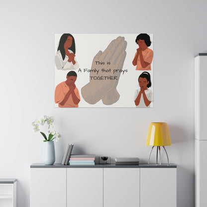 A Family that Prays Wall Decor